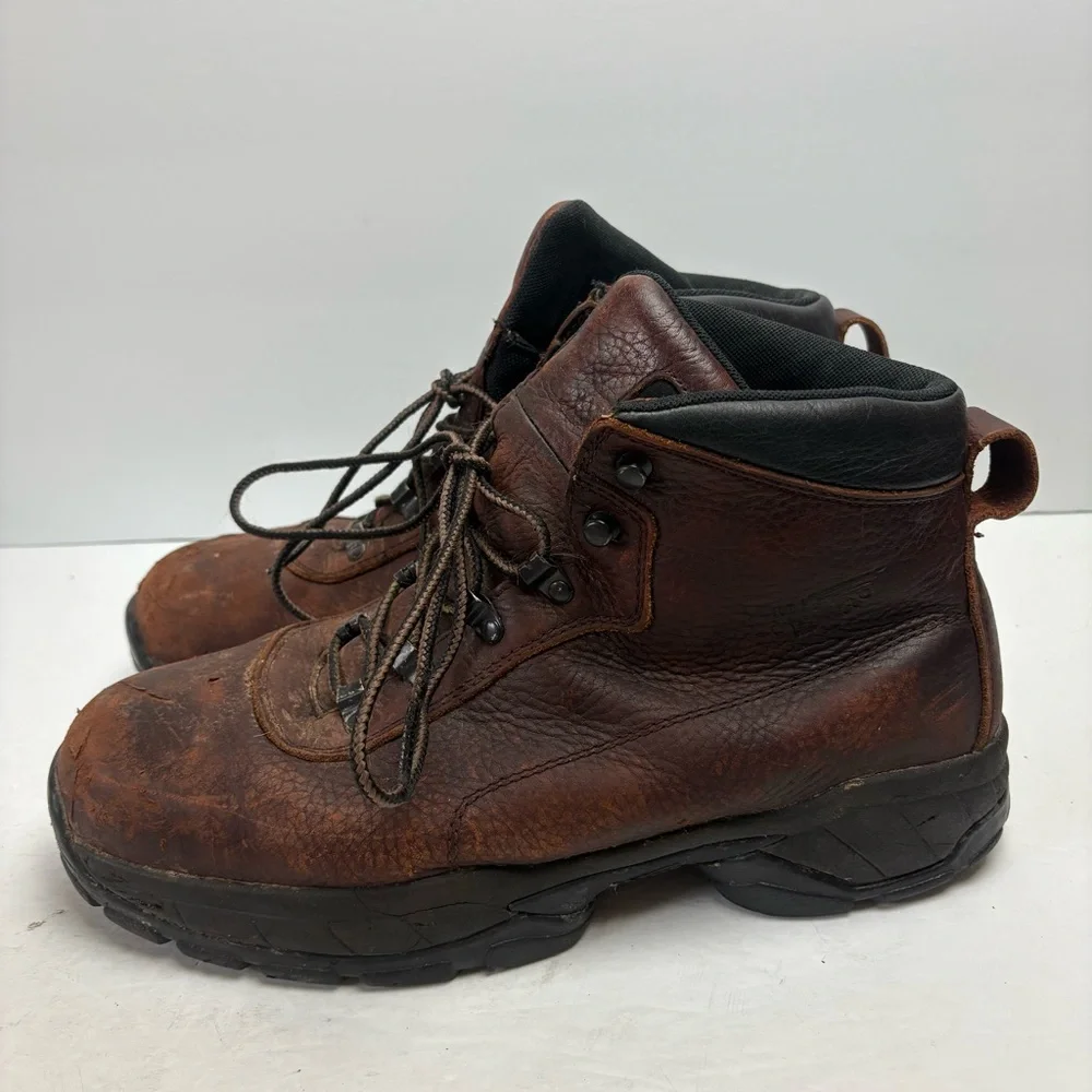 Red Wing Work Construction Boots Brown Leather Lace-up ASTM 2414 05 size 11